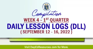 Week 3 1st quarter Daily Lesson Logs