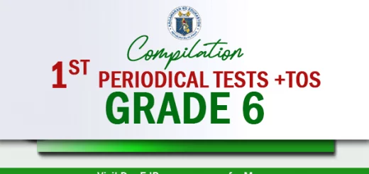 ready made grade 6 1st periodical tests
