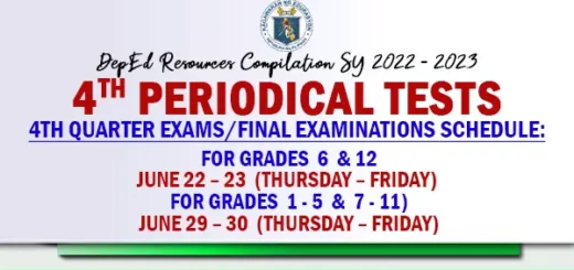 4th Quarter Periodical Tests SY 2022 2023